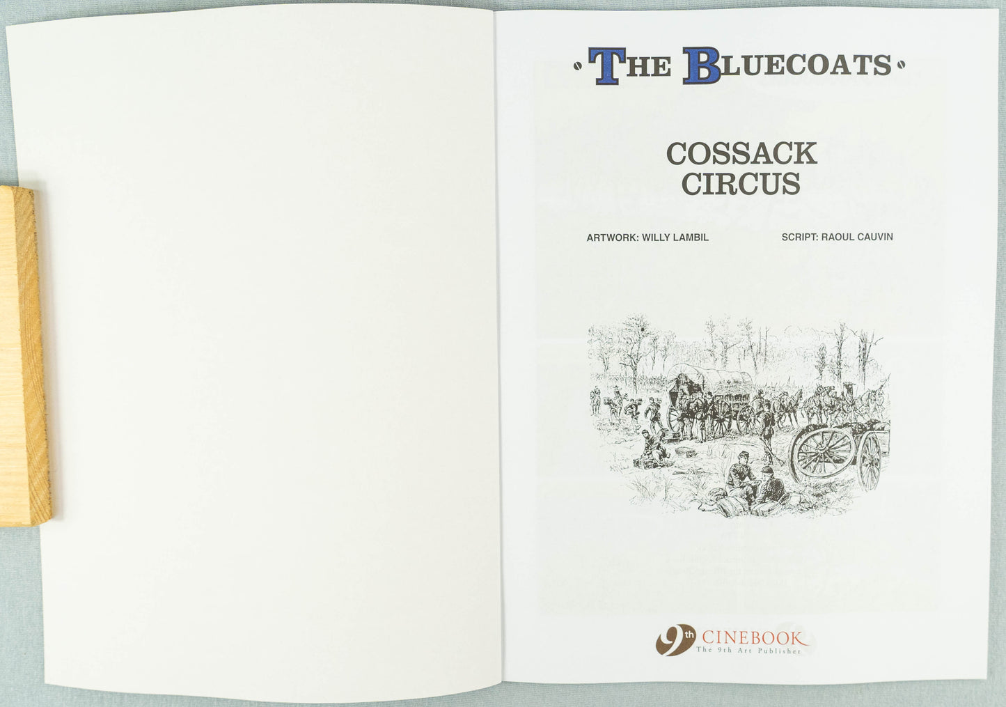 The Bluecoats Volume 11 - Cossack Circus Cinebook Paperback Comic Book by Lambil / Cauvin