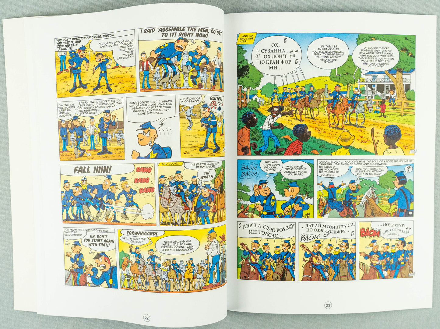 The Bluecoats Volume 11 - Cossack Circus Cinebook Paperback Comic Book by Lambil / Cauvin