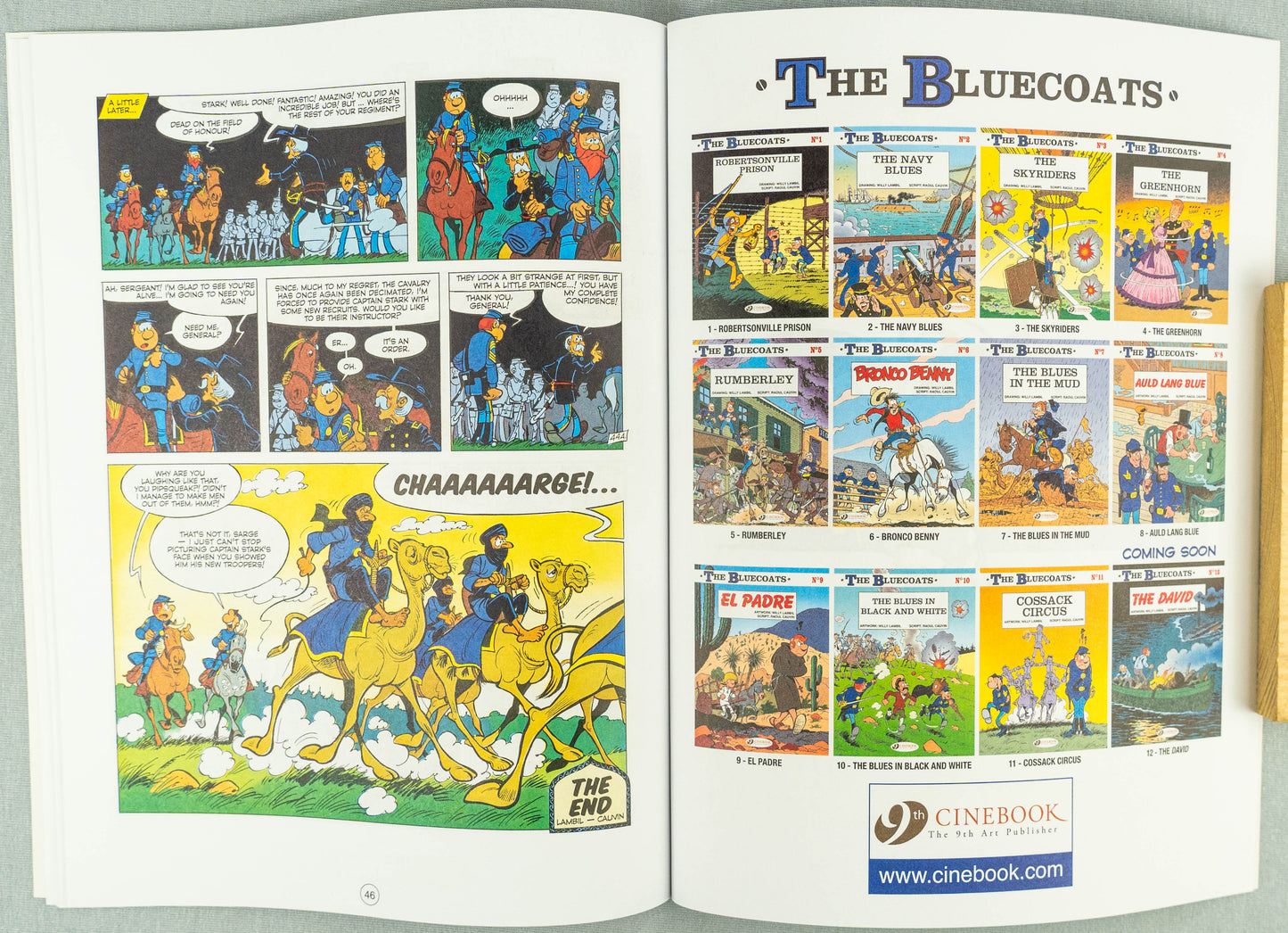 The Bluecoats Volume 11 - Cossack Circus Cinebook Paperback Comic Book by Lambil / Cauvin