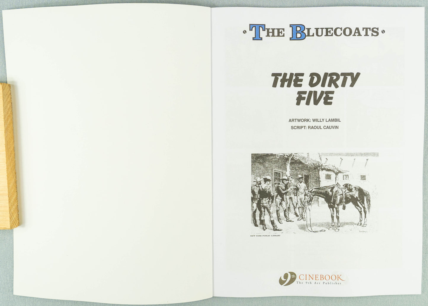 The Bluecoats Volume 14 - The Dirty Five Cinebook Paperback Comic Book by Lambil / Cauvin