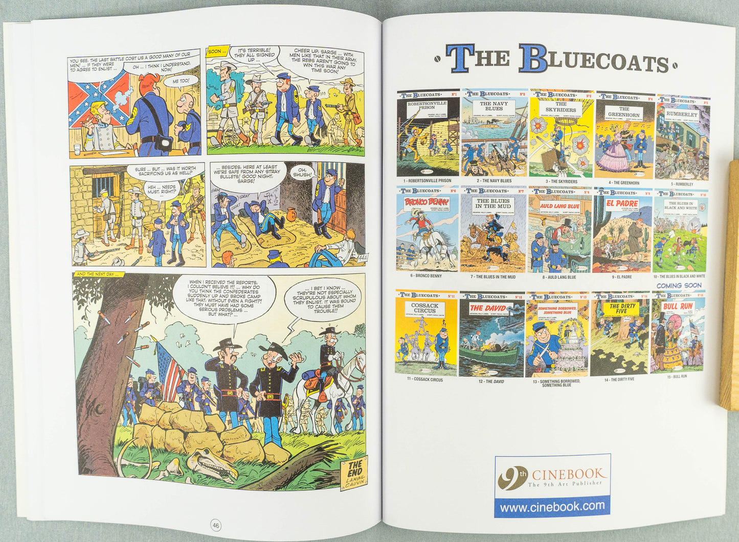 The Bluecoats Volume 14 - The Dirty Five Cinebook Paperback Comic Book by Lambil / Cauvin