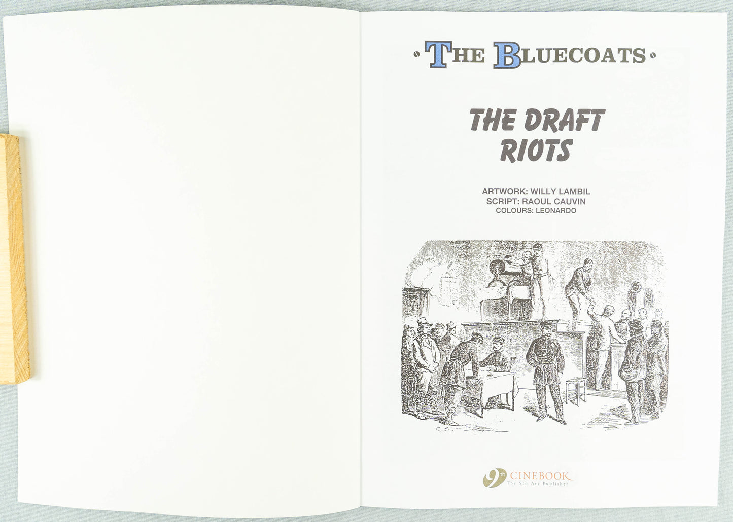 The Bluecoats Volume 17 - The Draft Riots Cinebook Paperback Comic Book by Lambil / Cauvin