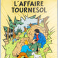 L'affaire Tournesol: Large Tintin Title Cover Poster by Moulinsart 50x70cm