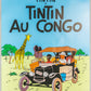 Tintin Au Congo: Large Tintin Title Cover Poster by Moulinsart 50x70cm