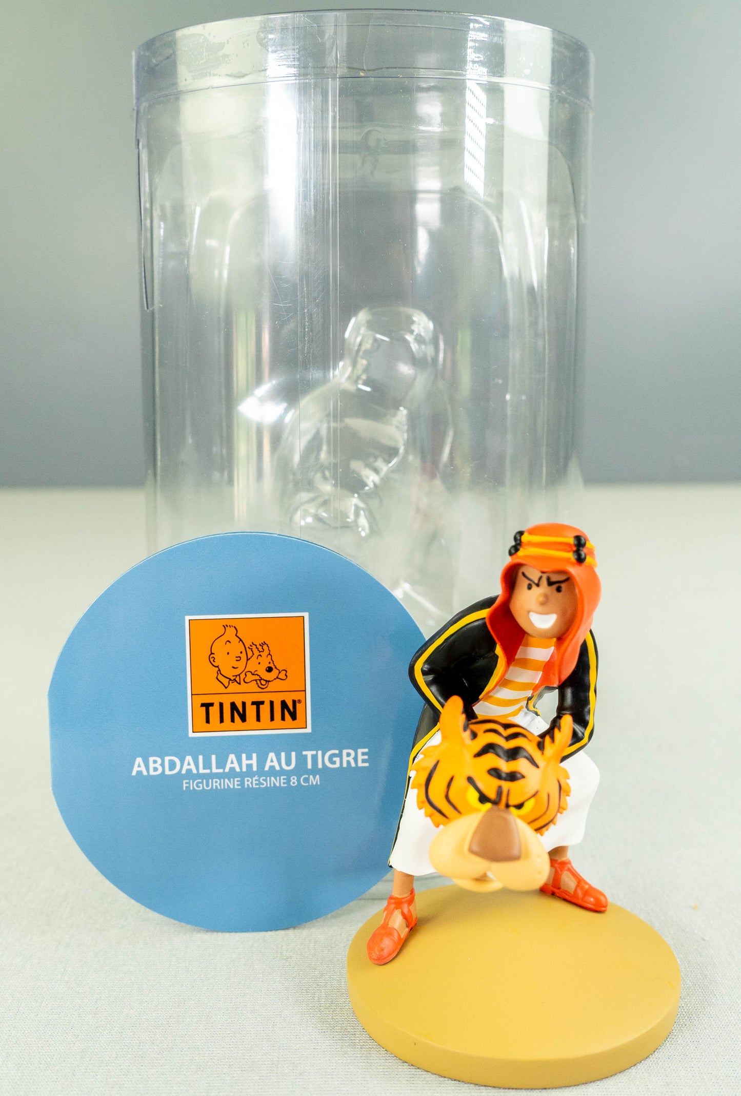 Figurine Moulinsart 42250 Abdullah & Tiger 9cm X Rare Resin Tintin Figure