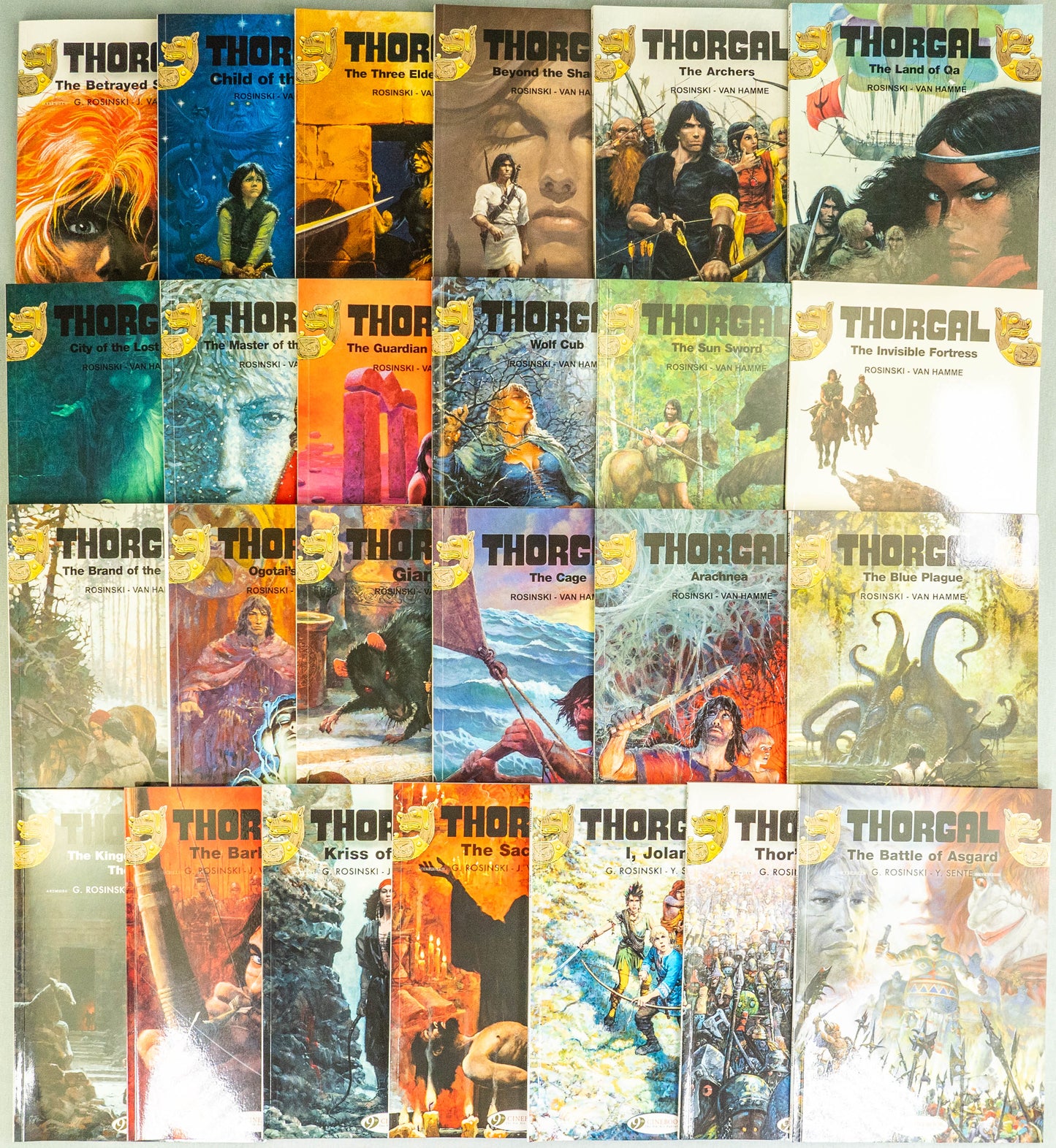 Thorgal Volumes 0-24: Set x25 Cinebook Paperback Comic Book Complete Collection Lot