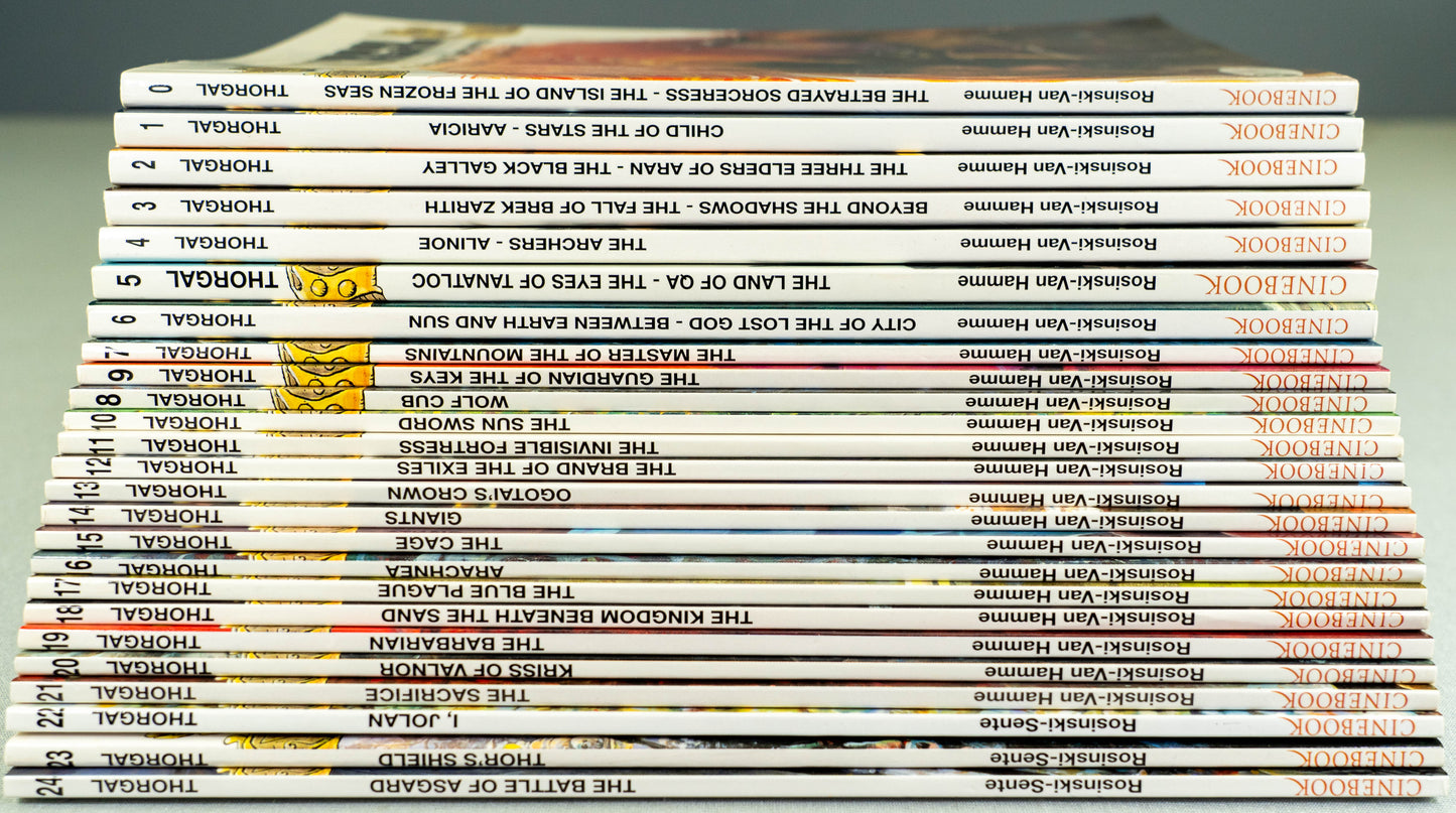 Thorgal Volumes 0-24: Set x25 Cinebook Paperback Comic Book Complete Collection Lot