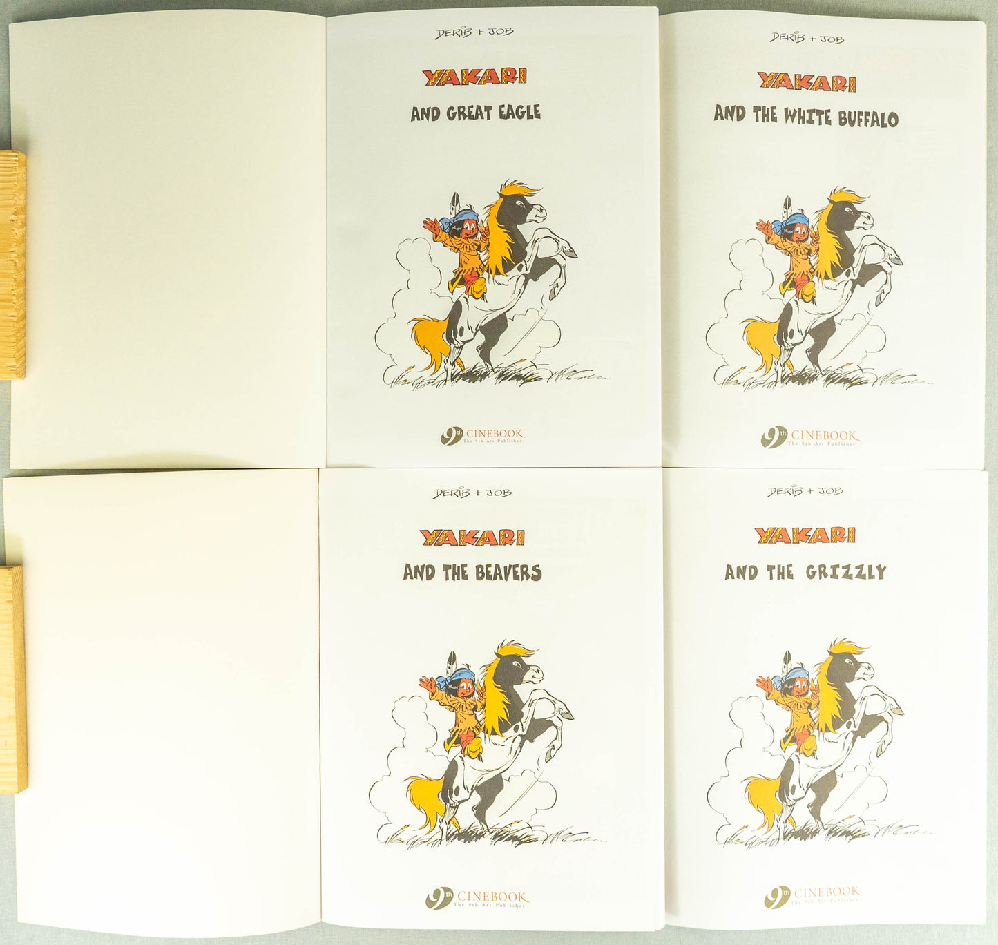 Yakari Full Set of 22 by Derib+Job: Cinebook PB Editions Rare Comic Book Lot