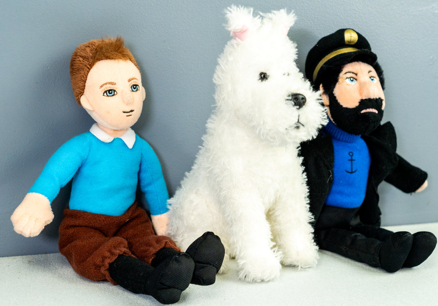 Adventures Of Tintin Movie Ty Plush Set x3 Beanie Baby Soft Toys