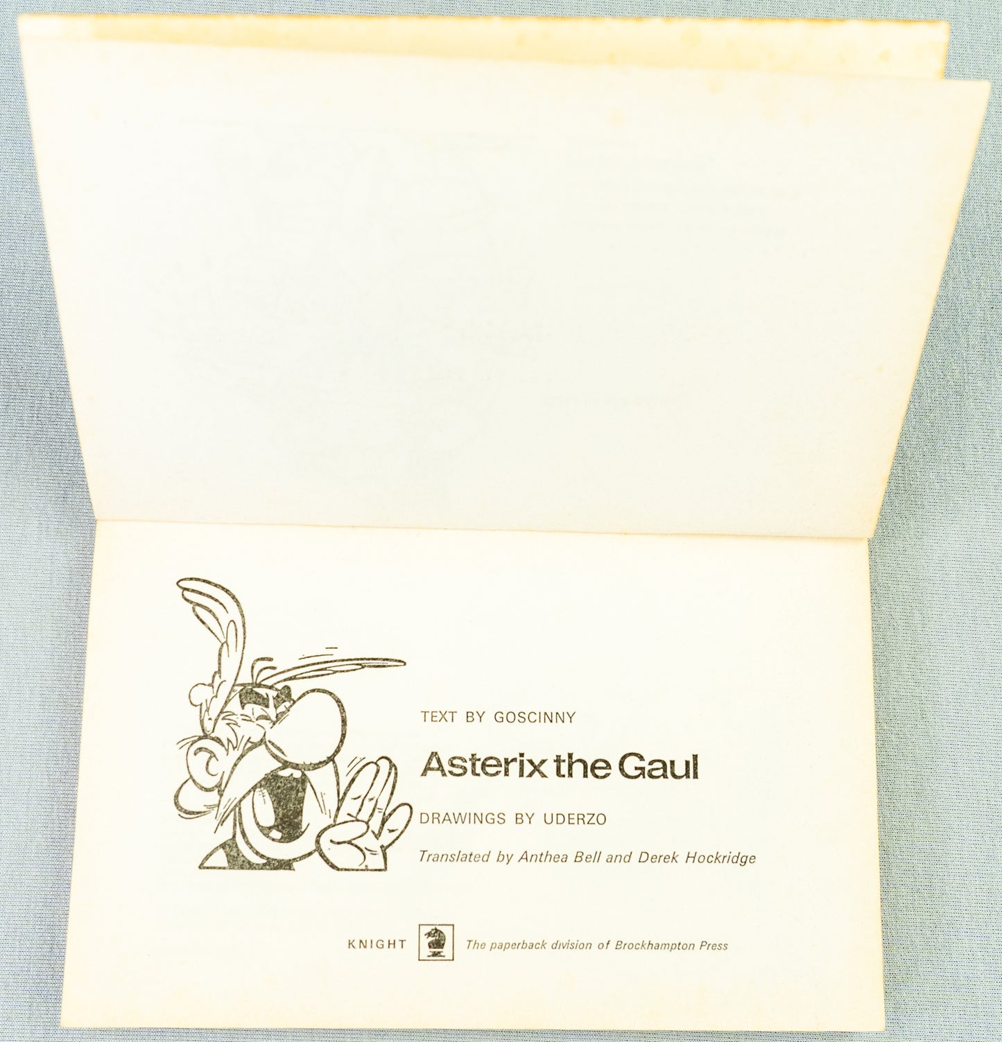 Asterix The Gaul - Black & White Mini A5 UK Paperback Edition Uderzo