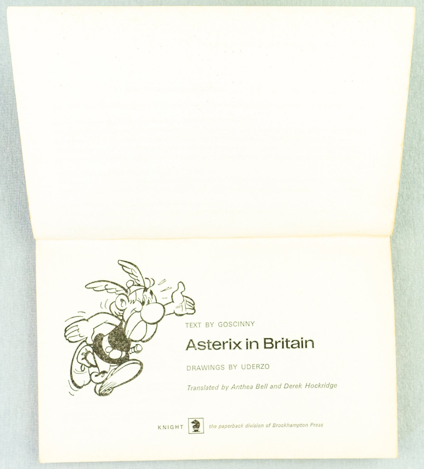 Asterix in Britain - Black & White Mini A5 UK Paperback Edition Uderzo