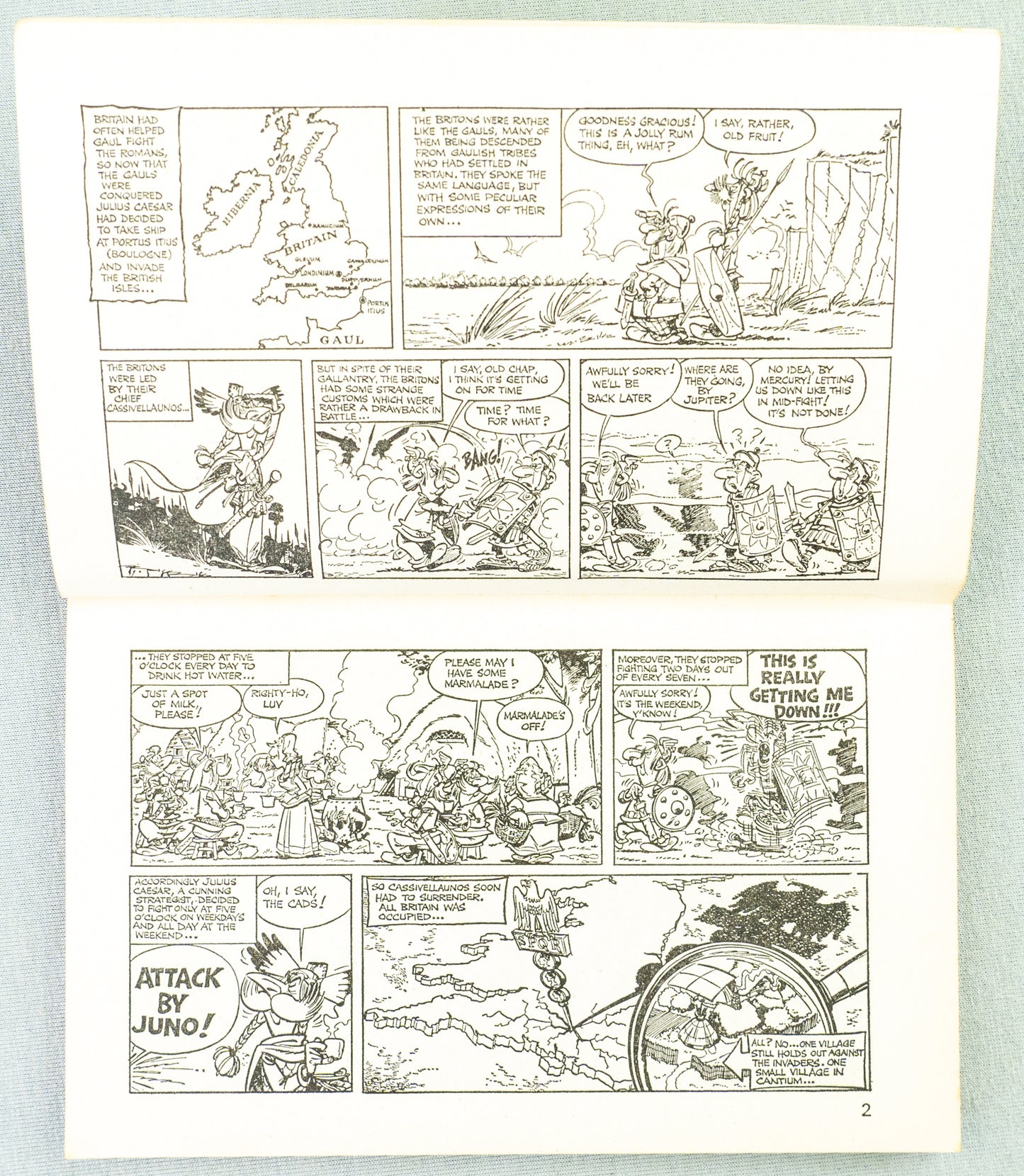 Asterix in Britain - Black & White Mini A5 UK Paperback Edition Uderzo