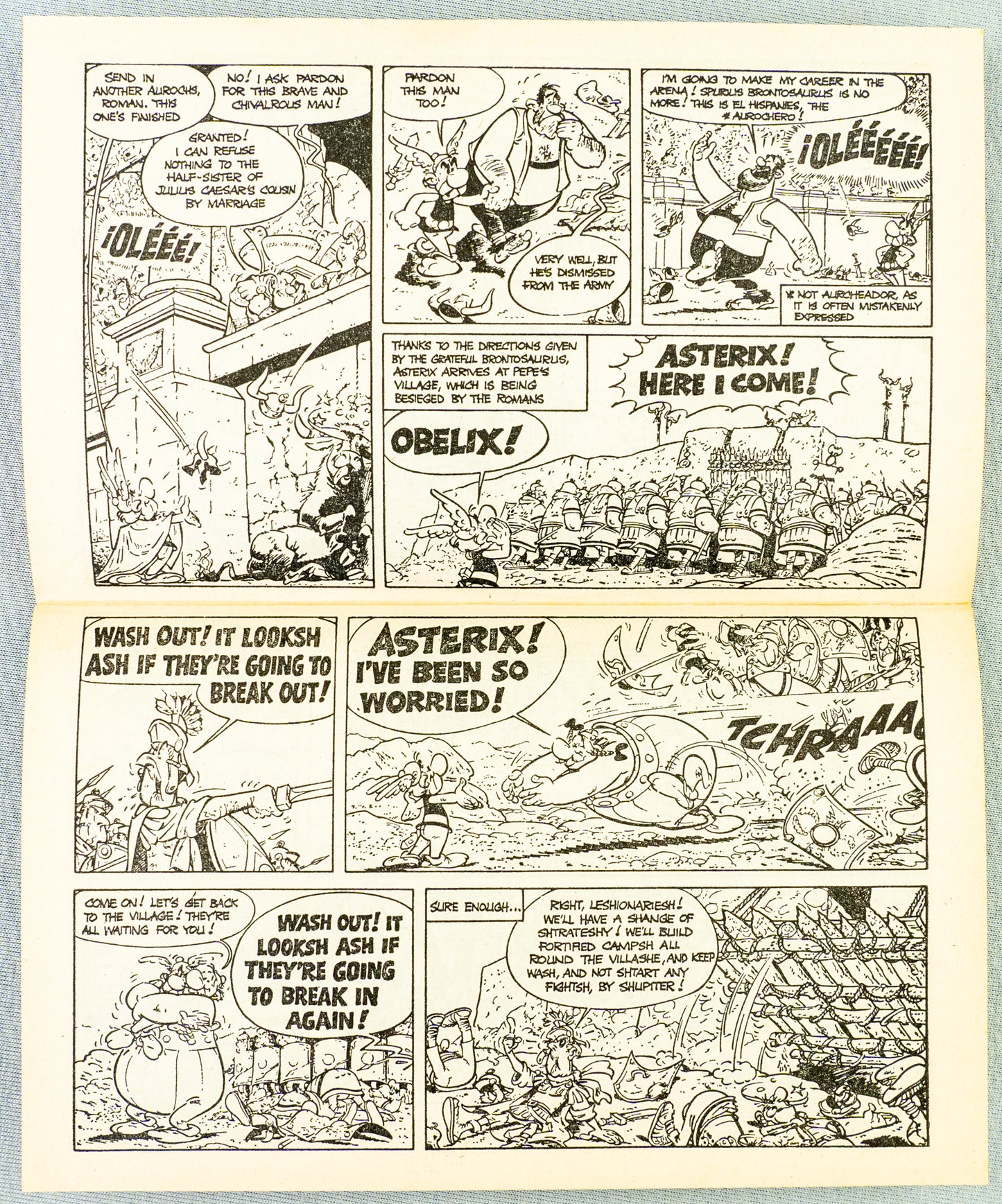 Asterix in Spain - Black & White Mini A5 UK Paperback Edition Uderzo