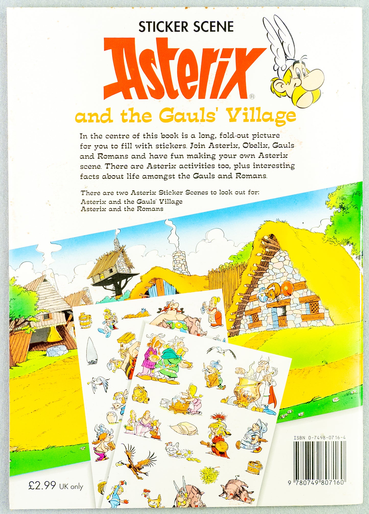 Asterix The Gaul’s Village Sticker Scene Books UK Editions World/Egmont UK Uderzo