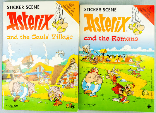 Asterix Sticker Scene Books Set x2 UK Editions World/Egmont UK Uderzo