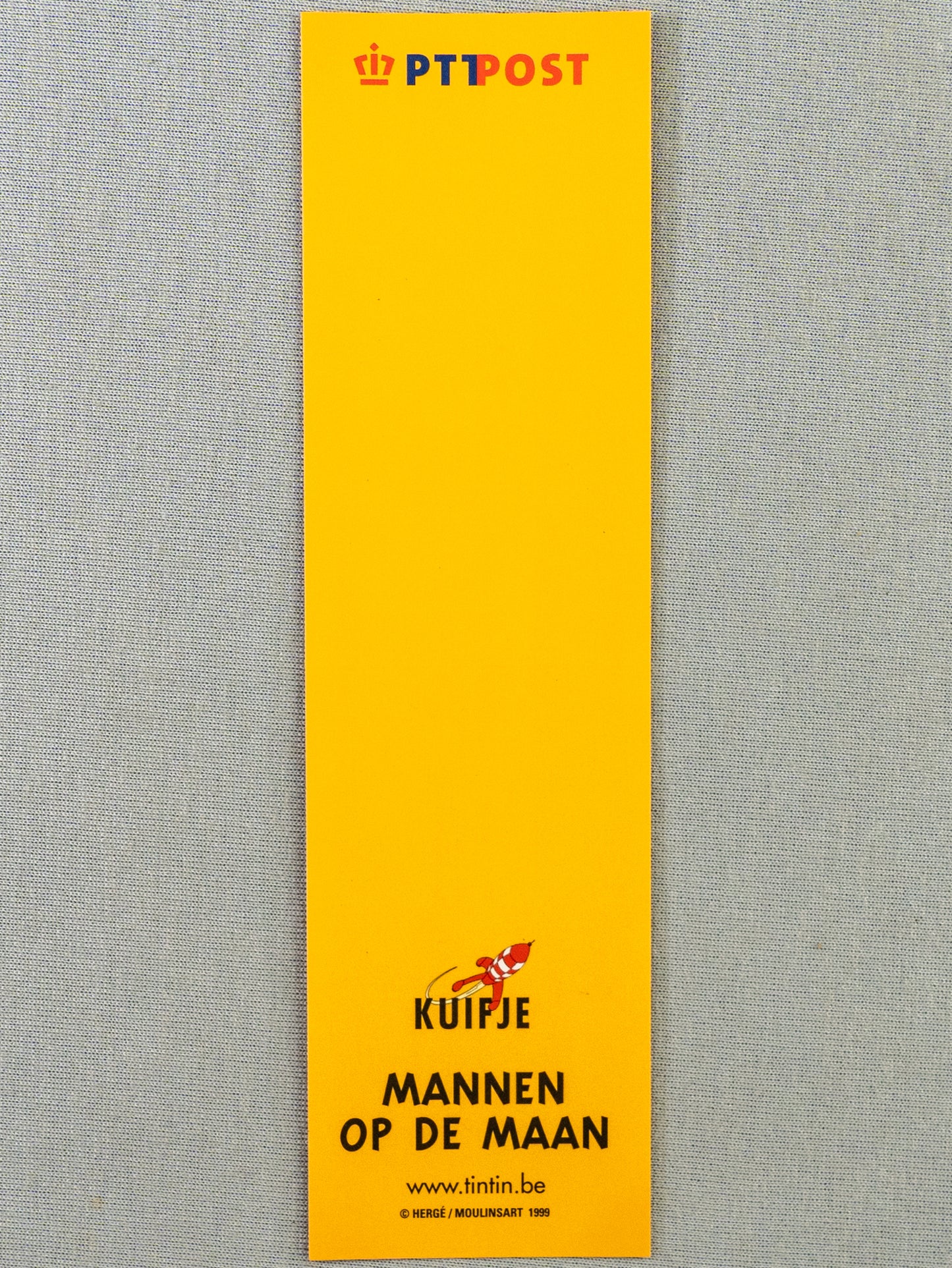 Tintin Mannen Op De Maan Rare Belge Post/Moulinsart Tintin 1999 Bookmark