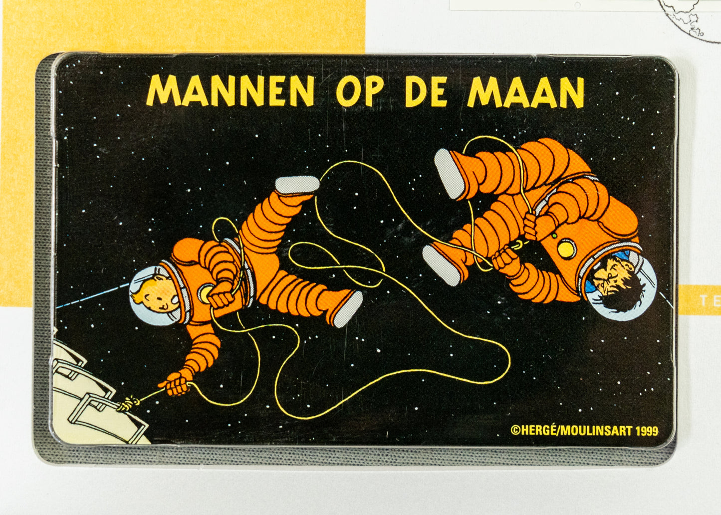 Tintin Mannen Op De Maan: Rare Belge Post/Moulinsart Tintin Postage Stamp + Telebrief Card 33 Collection