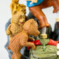 Tintin Snowy & Bear Cubs: Destination Moon Large Box Scene Figurine 10cm Model Coffret