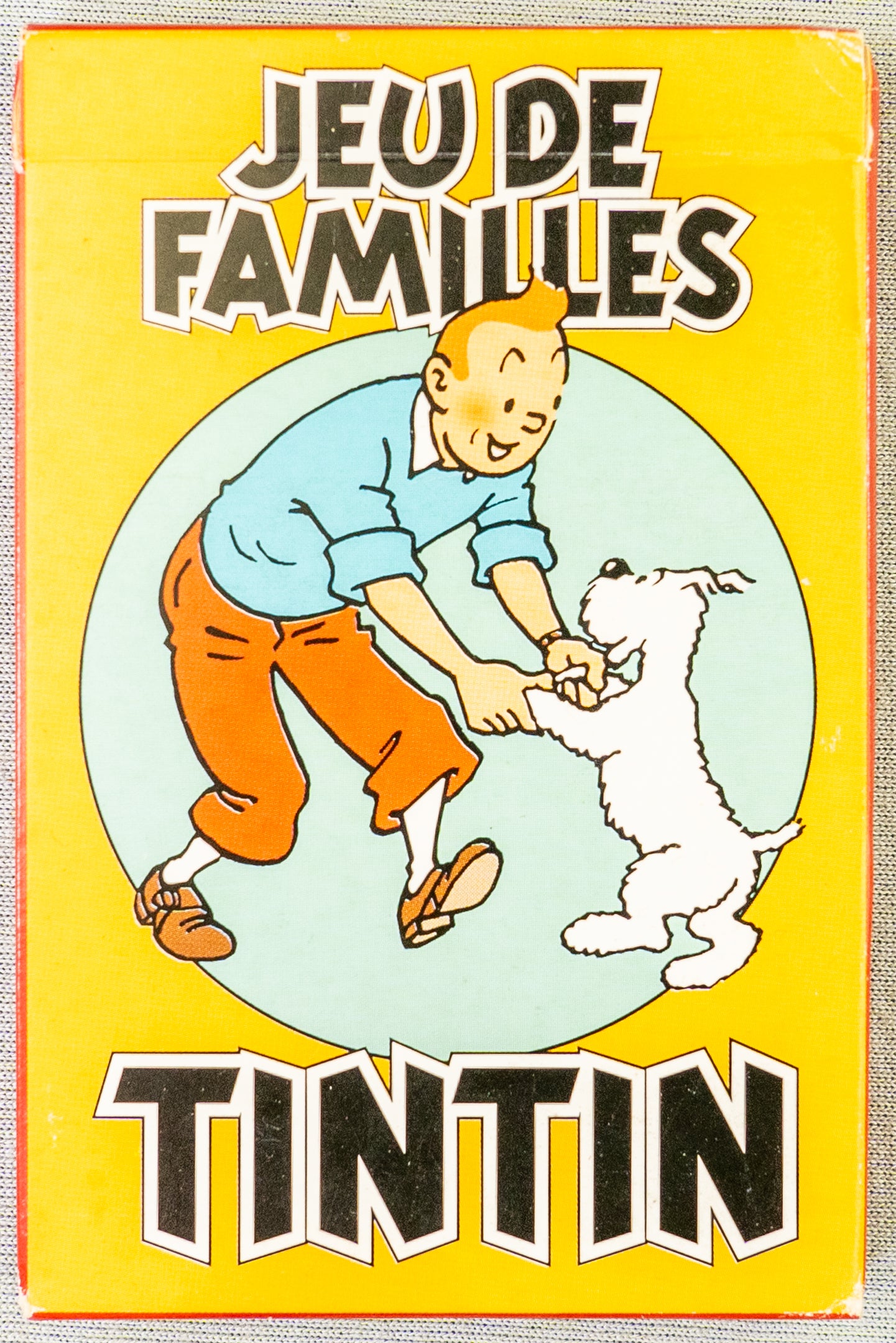 Vintage Tintin Family Playing Cards - Jeu de Familles 1993 by Carta Mundi