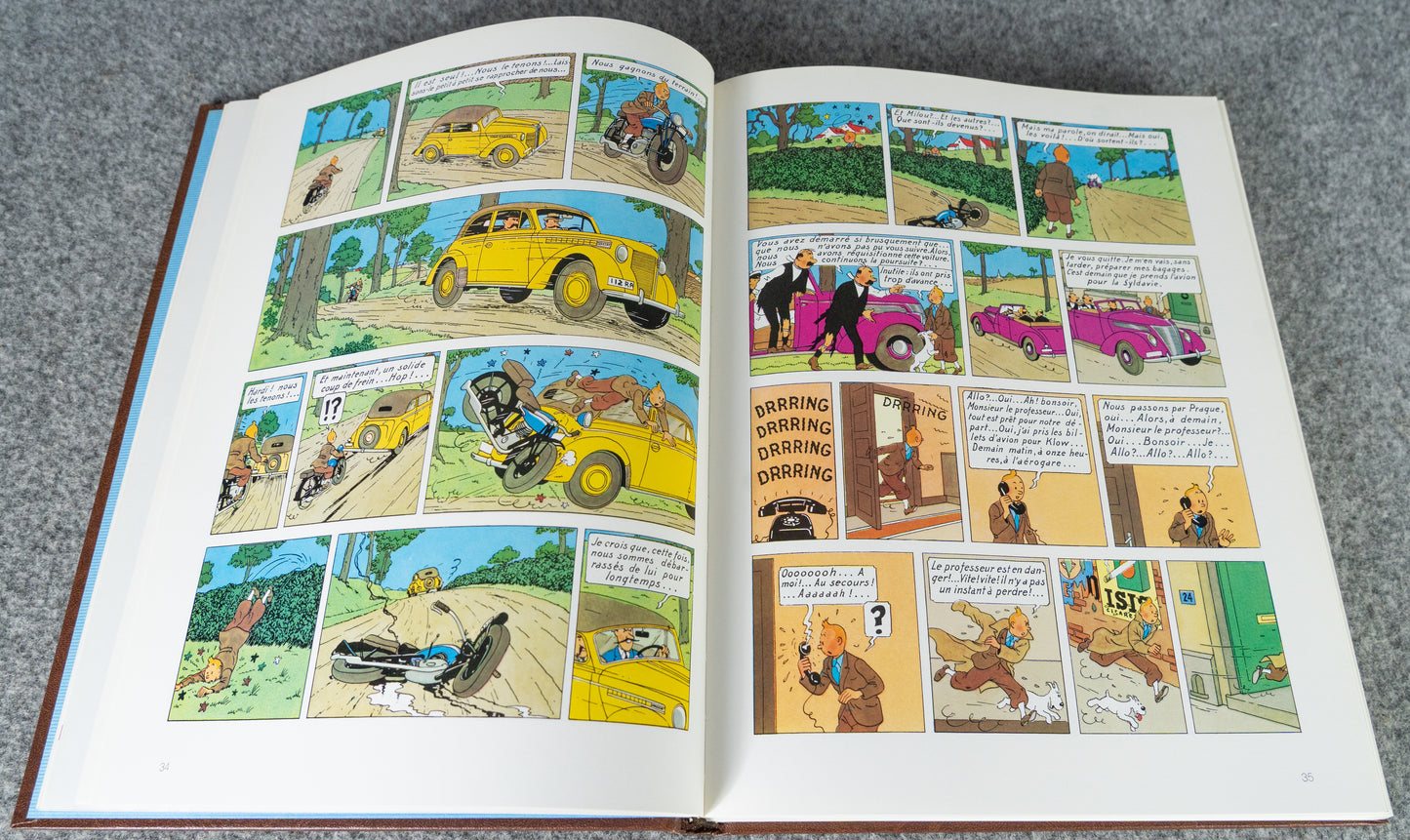 Rombaldi Tintin Volume 5 - King Ottokar's Sceptre, The Crab with the Golden Claws, The Shooting Star + Q&F - 1st Edition 1985 Herge EO