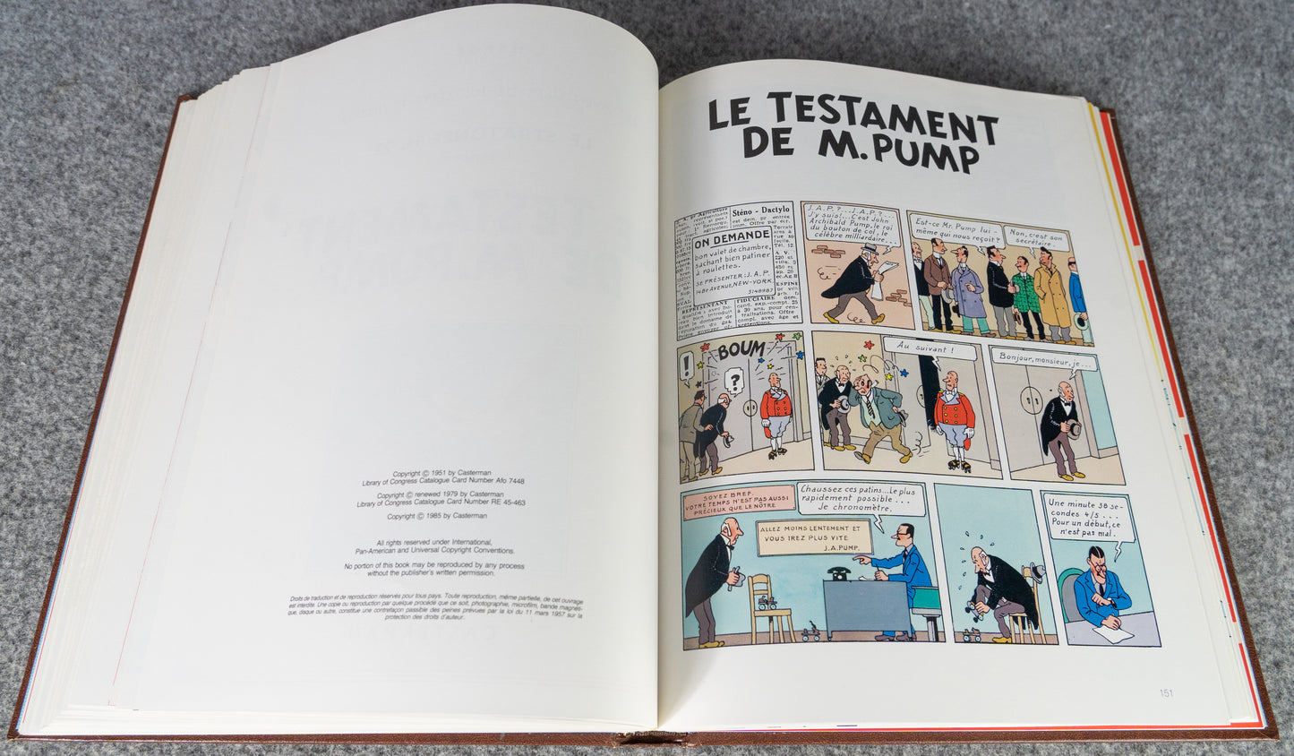 Rombaldi Tintin Volume 4 - The Black Island, Quick & Flupke, Jo, Zette and Jocko - 1st Edition 1985 Herge EO