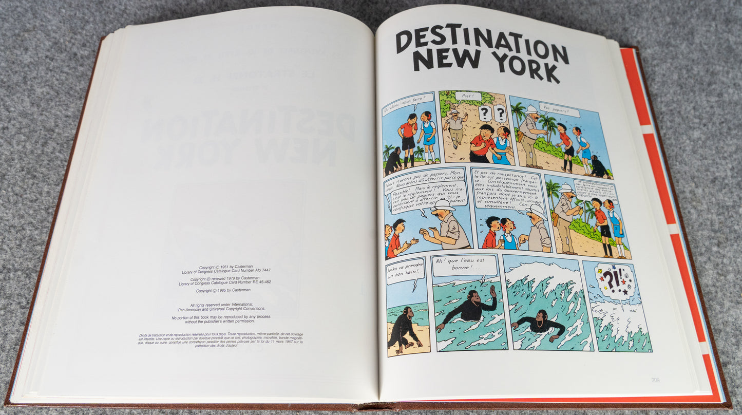 Rombaldi Tintin Volume 4 - The Black Island, Quick & Flupke, Jo, Zette and Jocko - 1st Edition 1985 Herge EO