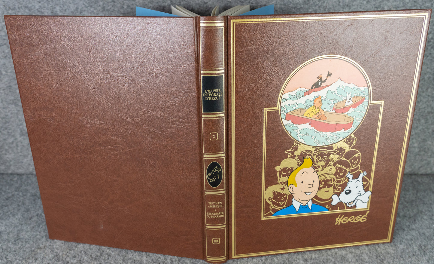 Rombaldi Tintin Volume 2 - Tintin in America, Cigars of the Pharaoh + other works - 1st Edition 1985 Herge EO