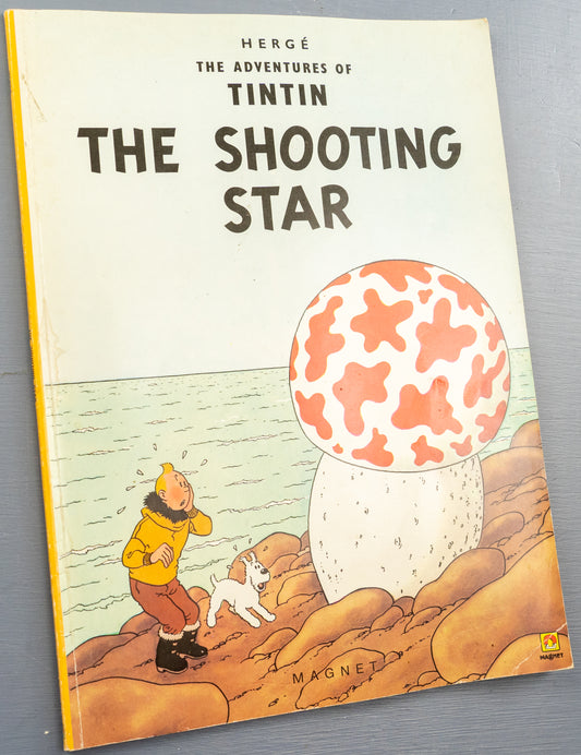 The Shooting Star - Tintin Magnet UK Paperback Edition Book 1980s