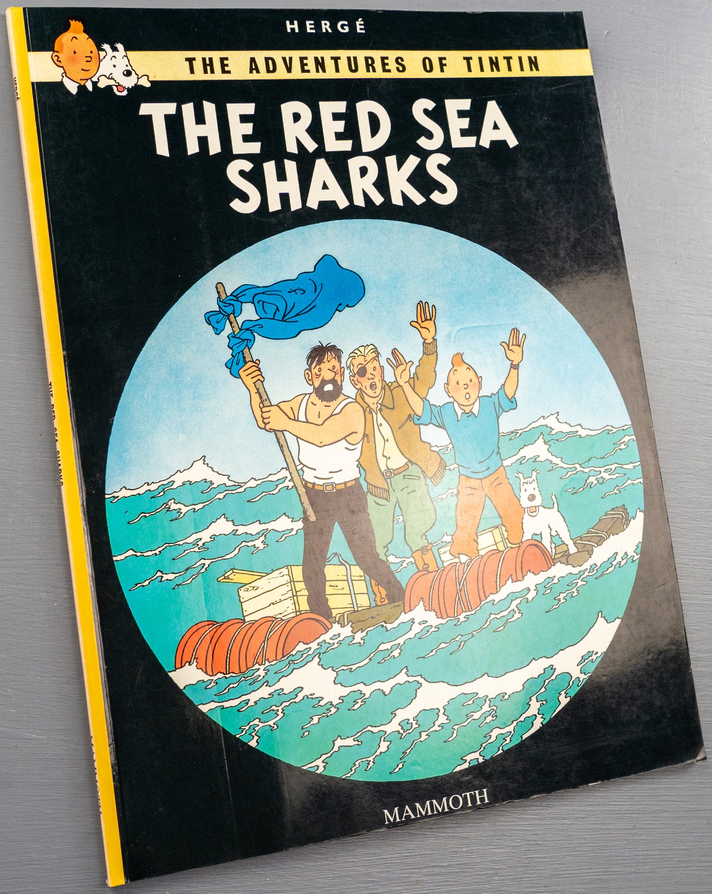 The Red Sea Sharks - Tintin Mammoth UK Paperback Edition Book 1990s