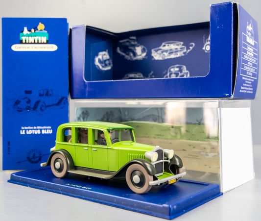 ATLAS TINTIN CAR # 9 Mitsuhirato's Car Blue Lotus Herge model 1/43 Scale Voiture