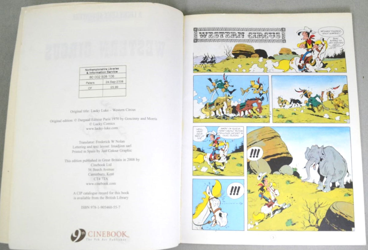 Lucky Luke Volume 11: Western Circus Lucky - Paperback UK Comic Book (DEFECTED)
