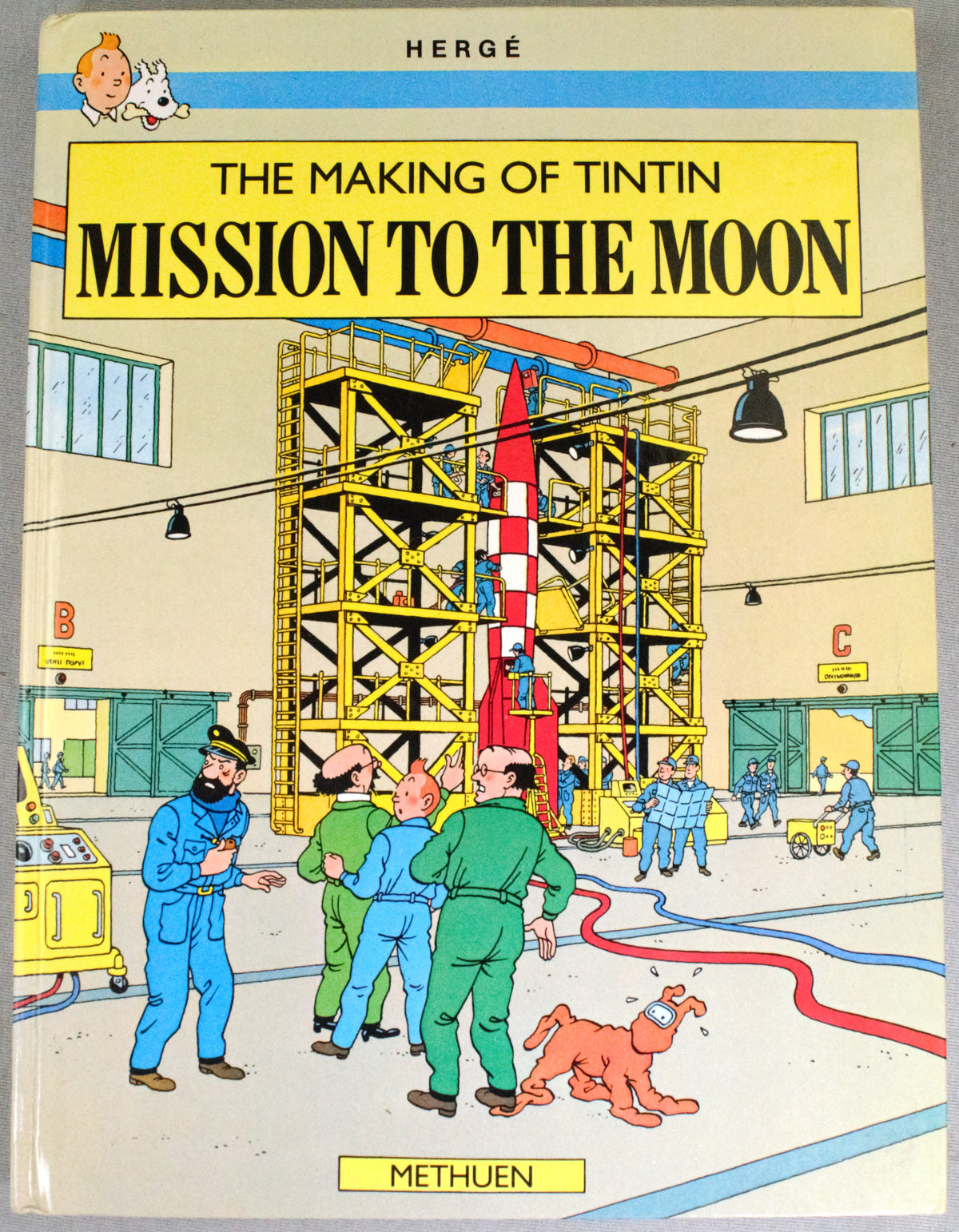 Making of Tintin: Mission to the Moon 1989 Methuen 1st Edition UK Herge Rare EO