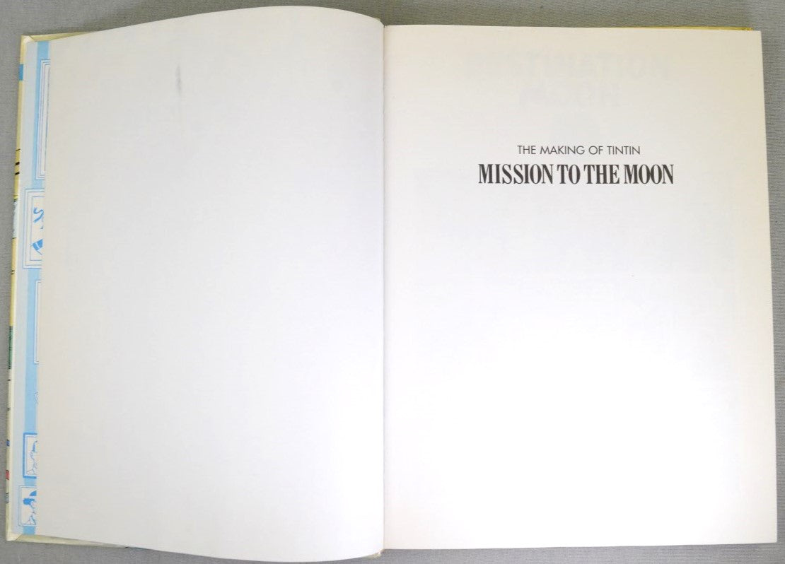 Making of Tintin: Mission to the Moon 1989 Methuen 1st Edition UK Herge Rare EO