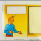 Original 1980 Hergé Studios Artwork: PLV Rombaldi Tintin Design - 1 Black print cell + real colouring