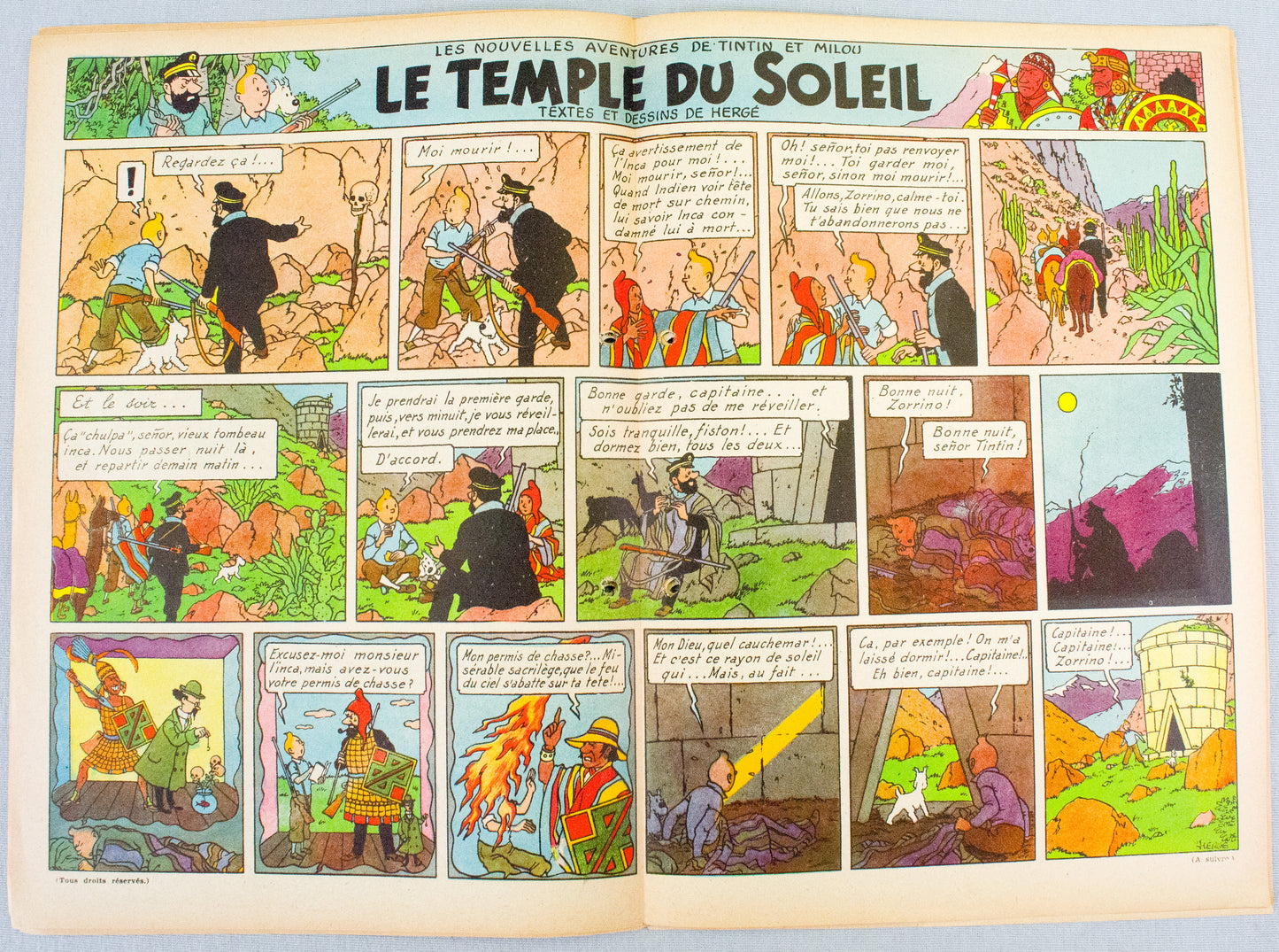 JOURNAL TINTIN Issue 22: 1947 P. Cuvelier Cover Edition Vintage Comic EO Couverture