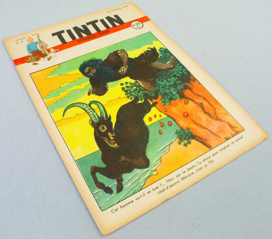 JOURNAL TINTIN Issue 8: 1947 Edgar P. Jacobs Cover Edition Vintage Comic EO Couverture