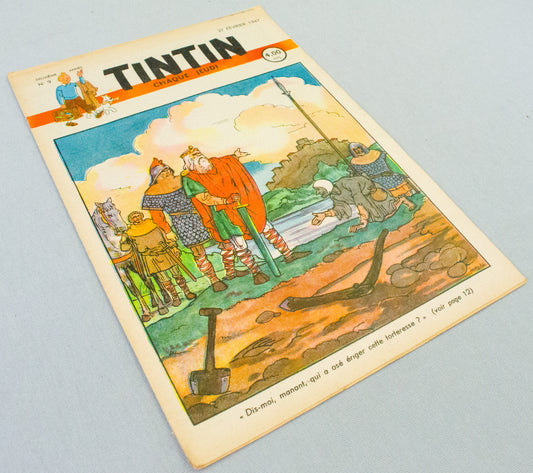 JOURNAL TINTIN Issue 9: 1947 J. Laudy Cover Edition Vintage Comic EO Couverture