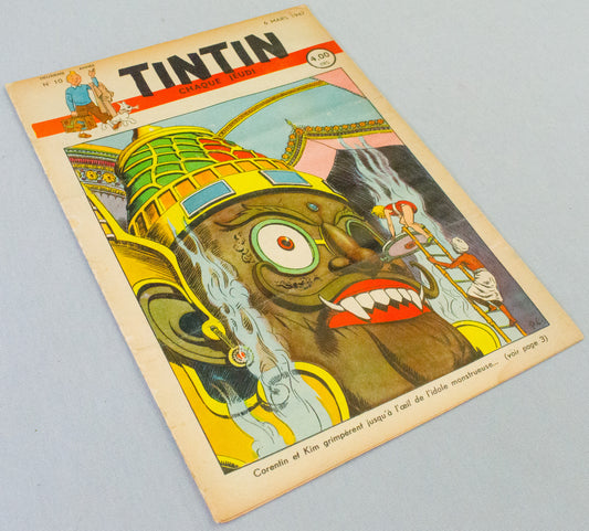 JOURNAL TINTIN Issue 10: 1947 P. Cuvelier Cover Edition Vintage Comic EO Couverture
