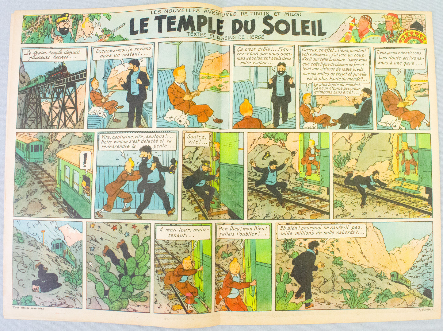 JOURNAL TINTIN Issue 12: 1947 Edgar P. Jacobs Cover Edition Vintage Comic EO Couverture