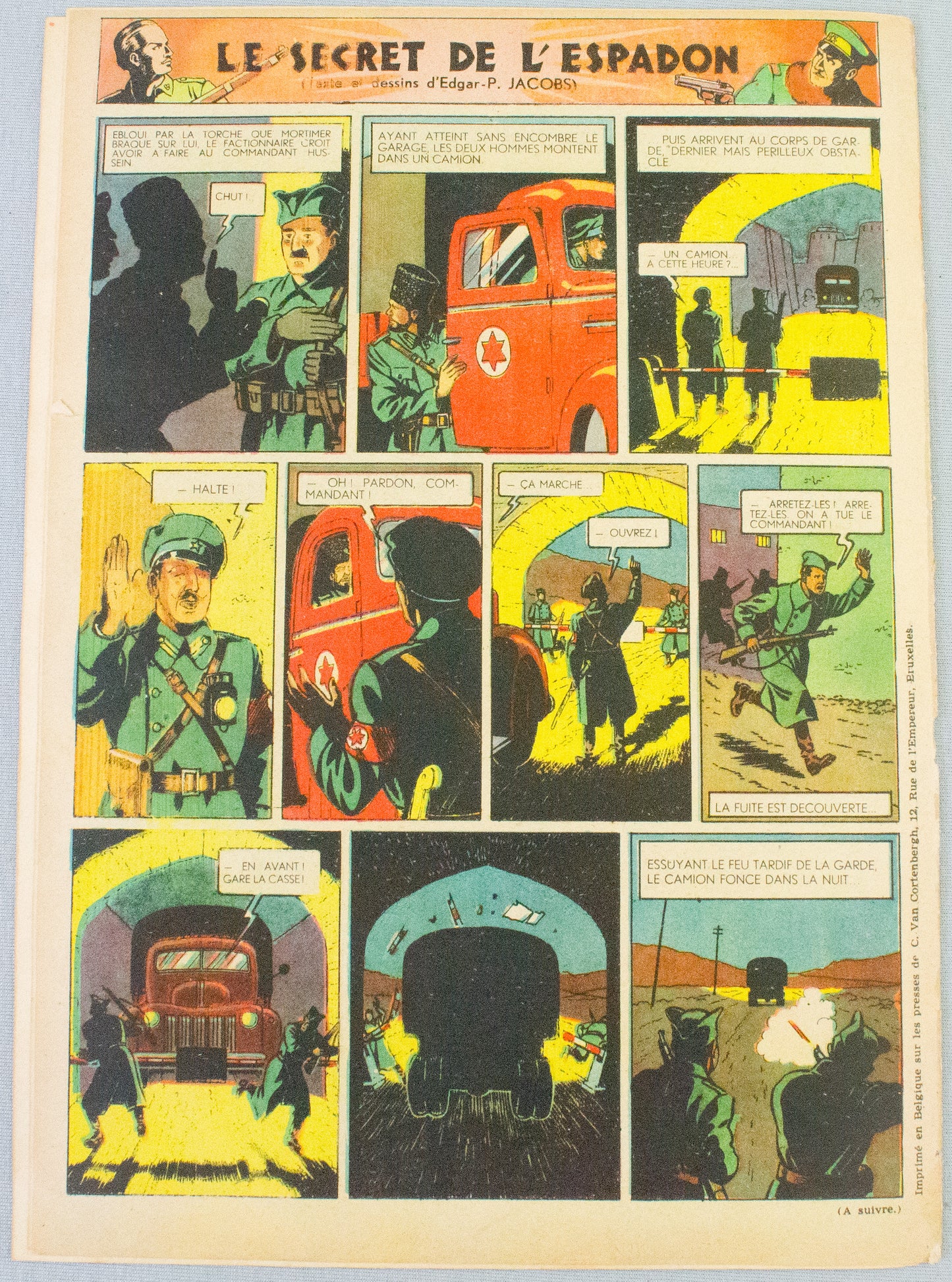 JOURNAL TINTIN Issue 12: 1947 Edgar P. Jacobs Cover Edition Vintage Comic EO Couverture