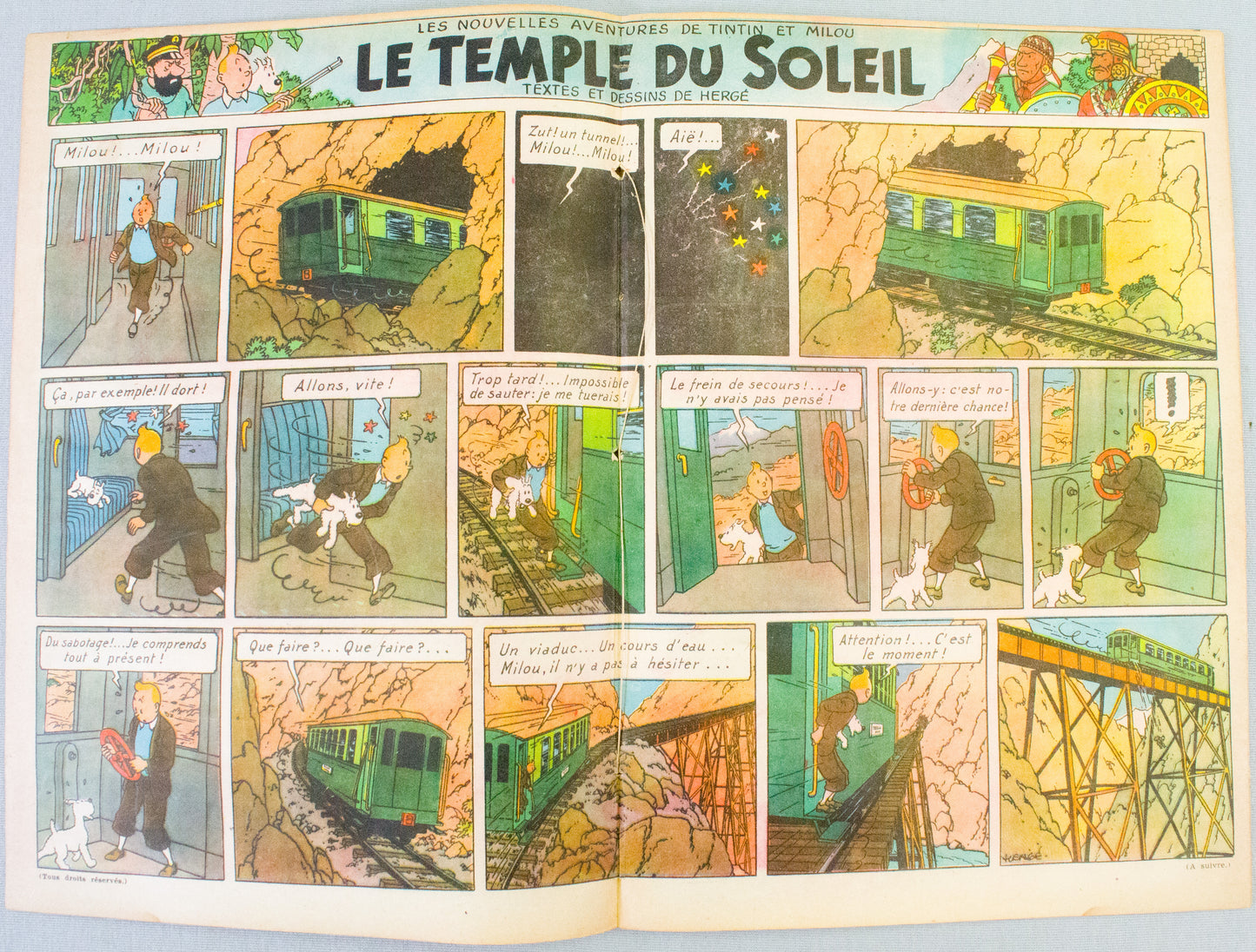 JOURNAL TINTIN Issue 13: 1947 J. Laudy Cover Edition Vintage Comic EO Couverture
