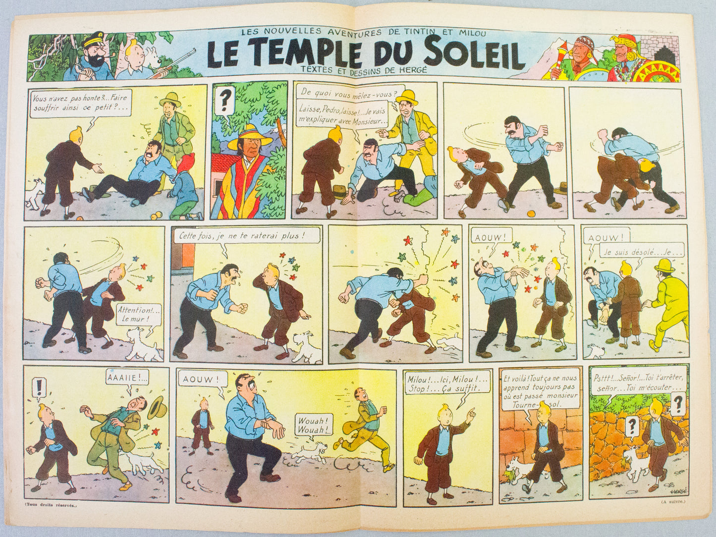 JOURNAL TINTIN Issue 17: 1947 J. Laudy Cover Edition Vintage Comic EO Couverture