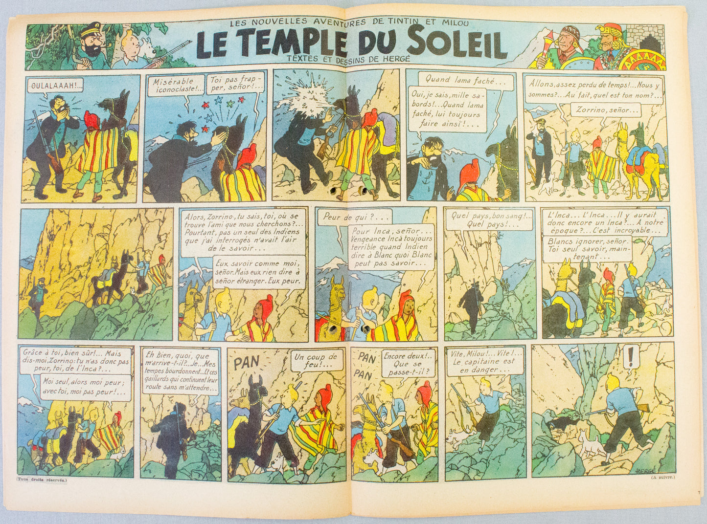 JOURNAL TINTIN Issue 20: 1947 Edgar P. Jacobs Cover Edition Vintage Comic EO Couverture
