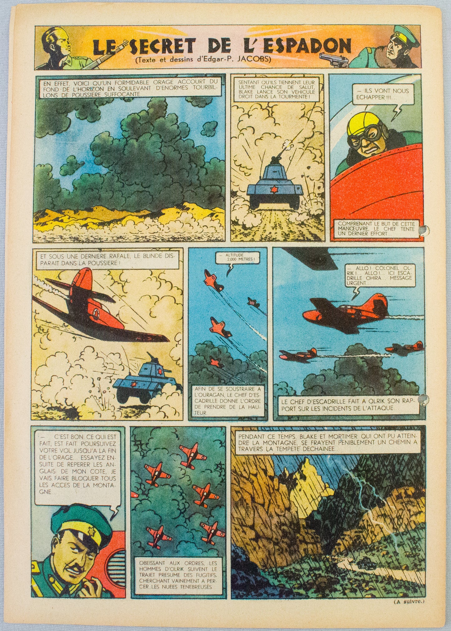 JOURNAL TINTIN Issue 20: 1947 Edgar P. Jacobs Cover Edition Vintage Comic EO Couverture