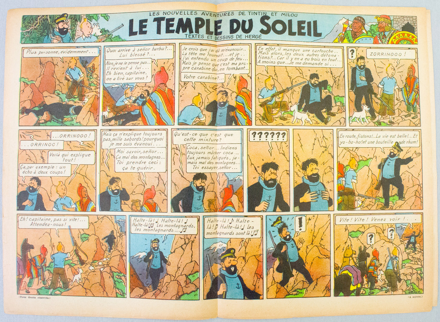 JOURNAL TINTIN Issue 21: 1947 J. Laudy Cover Edition Vintage Comic EO Couverture
