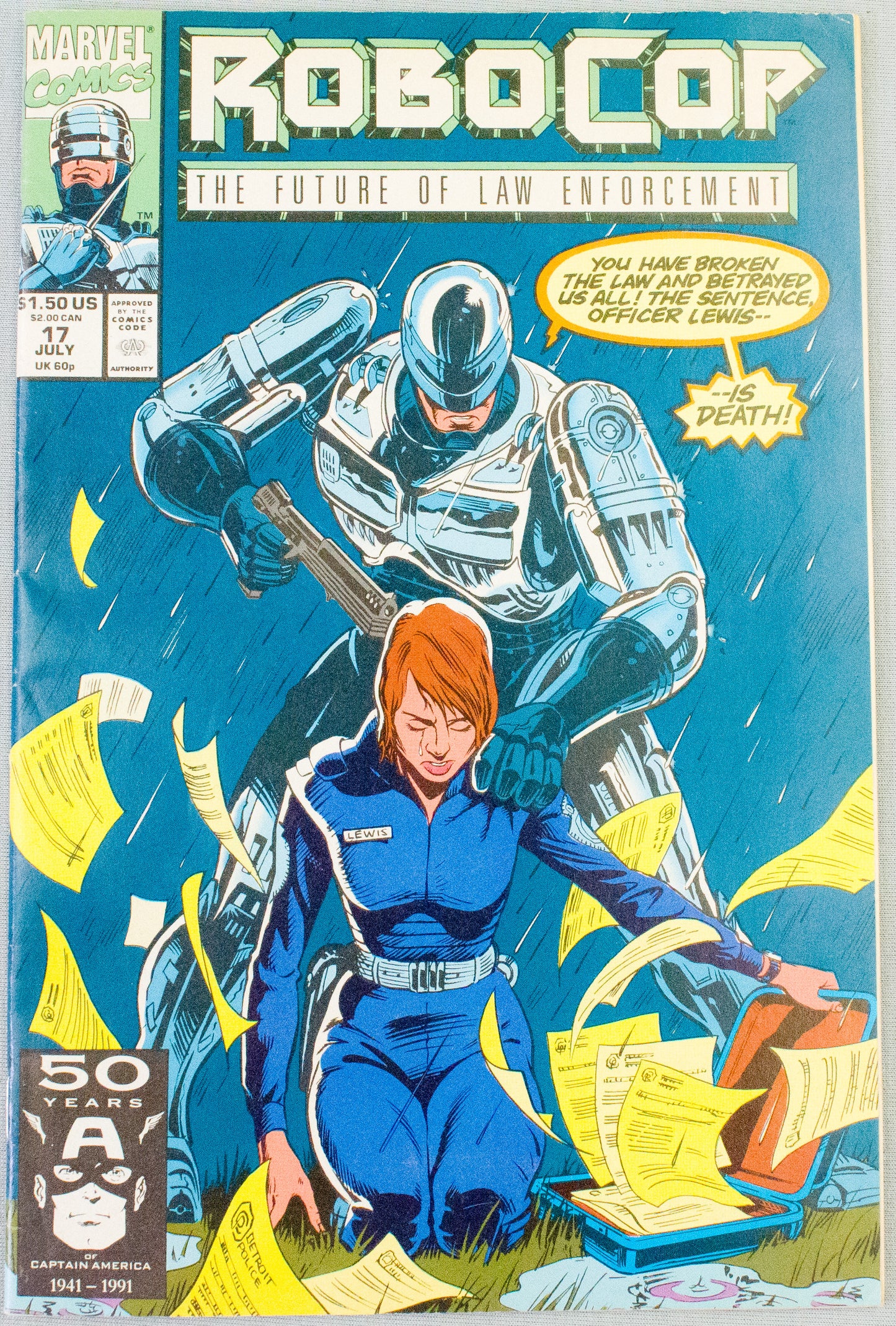 Robocop: The Future of Law Enforcement Issue 17 - Paperback 1991 Marvel Comic
