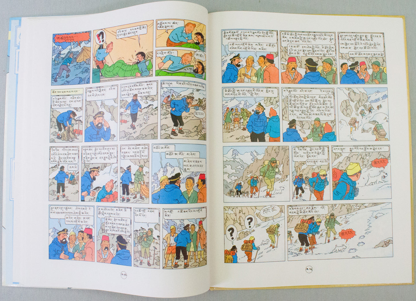 Tintin in Tibet Comic Book - Tibetan Language 1994 Casterman Edition Herge