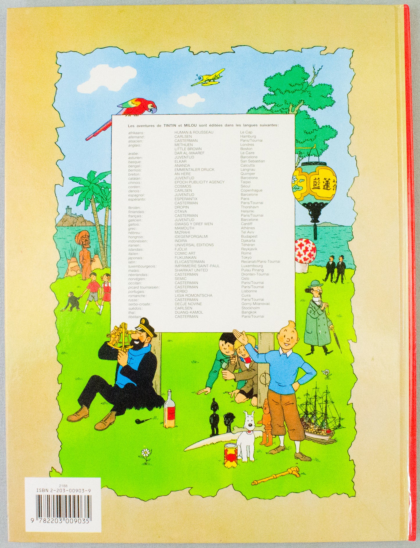 Tintin in Tibet Comic Book - Tibetan Language 1994 Casterman Edition Herge