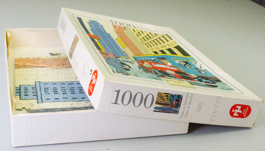 Jeux Nathan Tintin Puzzle en Amerique - 1000 Piece Jigsaw Herge