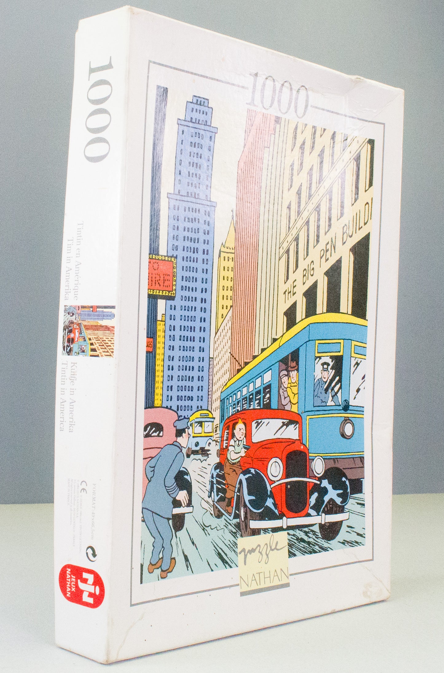 Jeux Nathan Tintin Puzzle en Amerique - 1000 Piece Jigsaw Herge